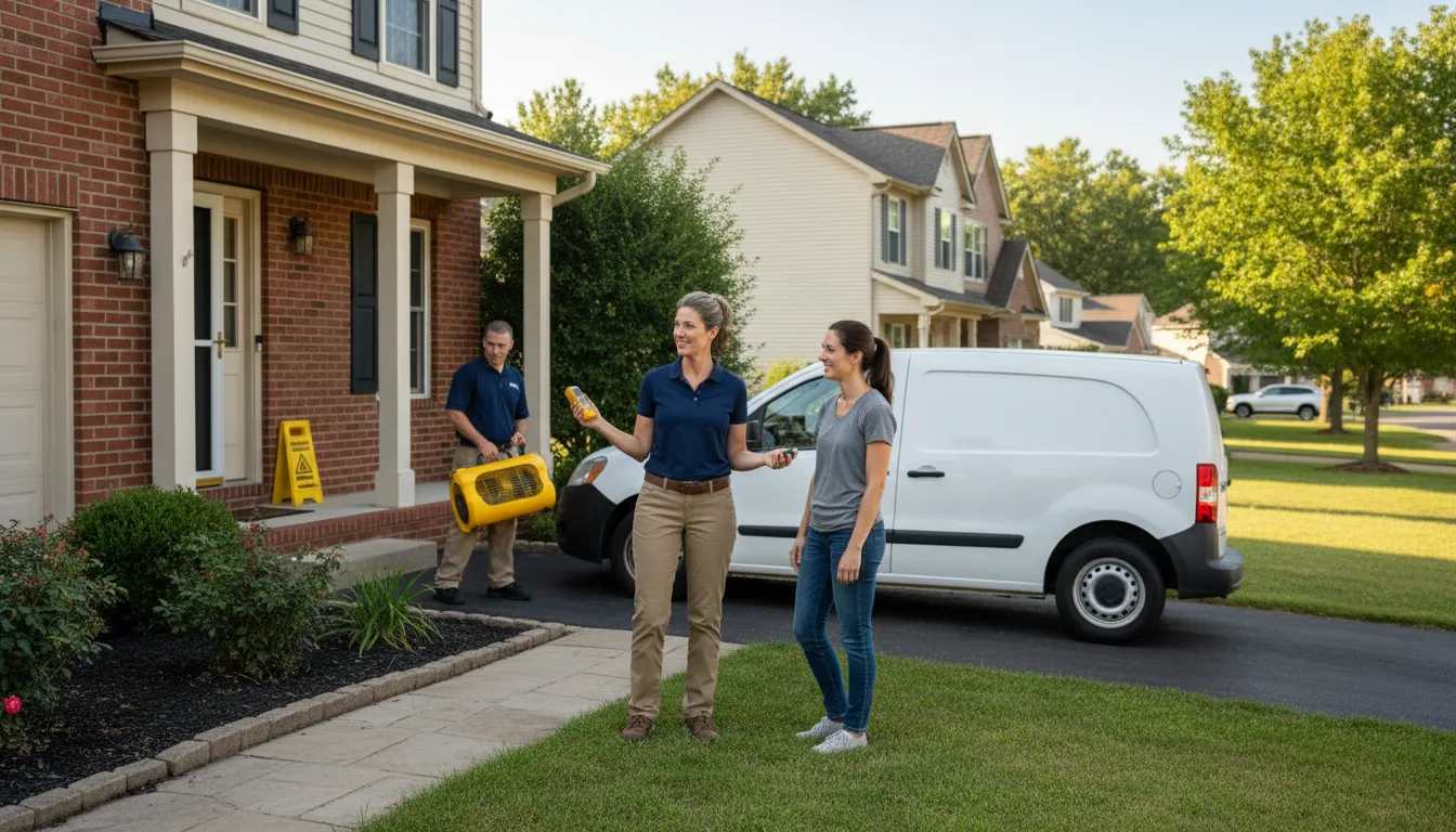 Residential water damage restoration in Old Fort, OH